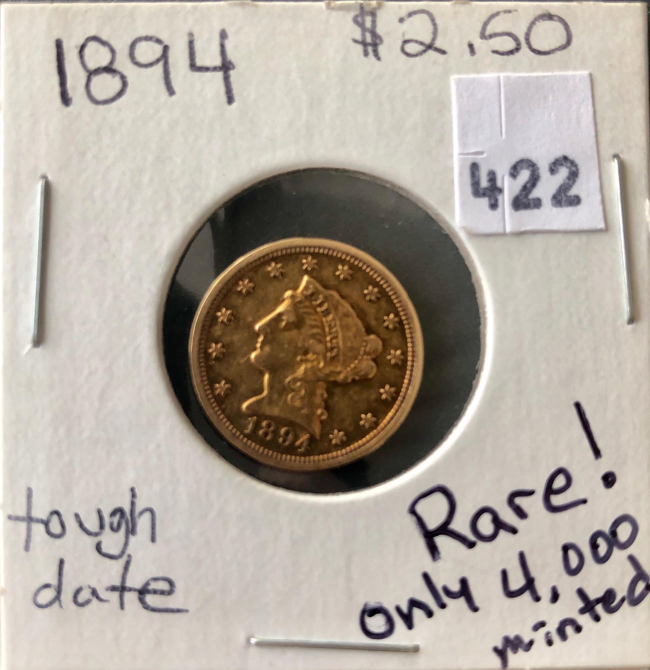 QUARTER EAGLE GOLD