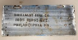 1915 Porcelain PA License Plate