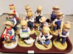 12 Assorted Denim Days Figurines