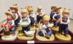 12 Assorted Denim Days Figurines