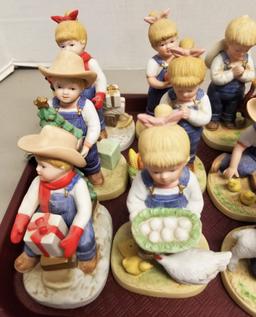 12 Assorted Denim Days Figurines