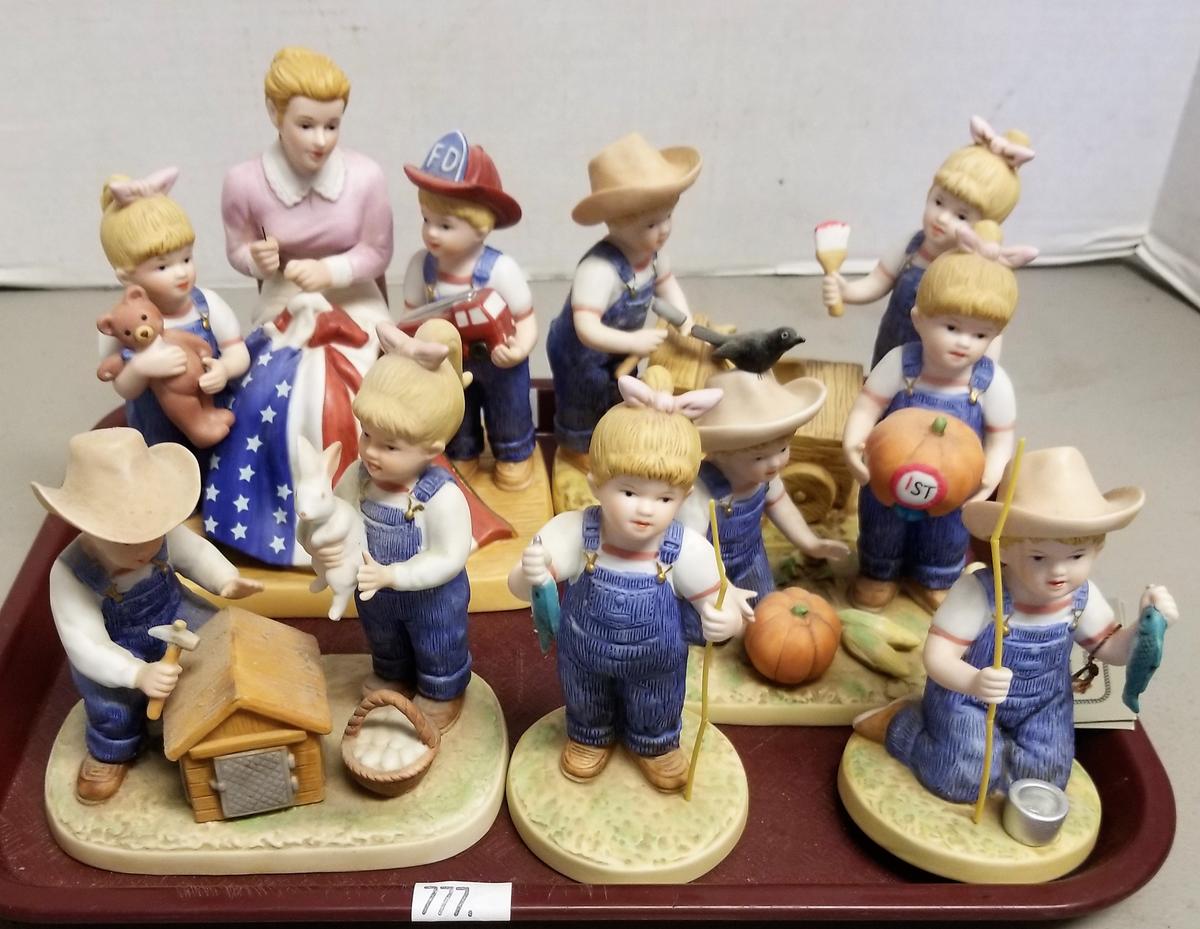 6 Assorted Denim Days Figurines