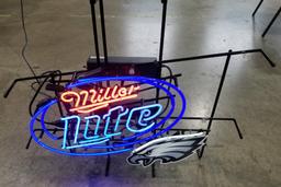 Miller Lite / Phila. Eagles Neon Sign