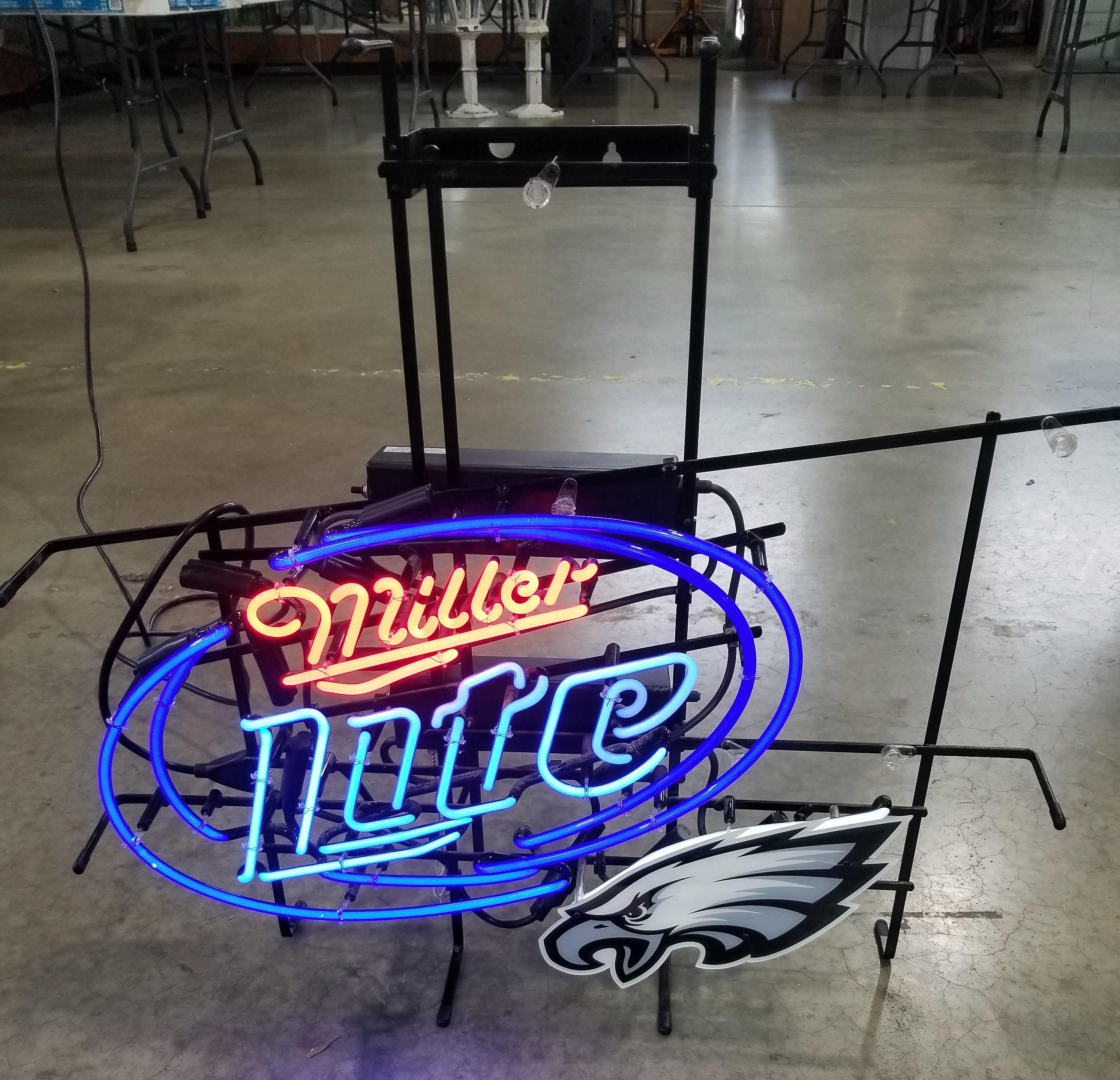 Miller Lite / Phila. Eagles Neon Sign