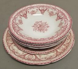 8pcs Staffordshire, Swinnertons china,