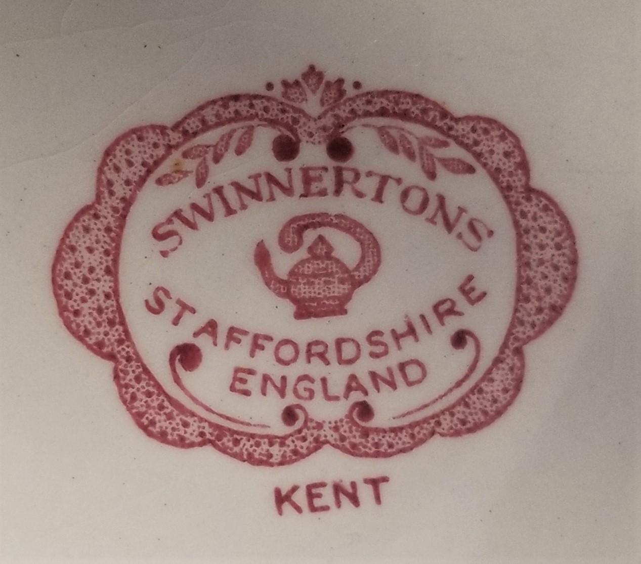 8pcs Staffordshire, Swinnertons china,