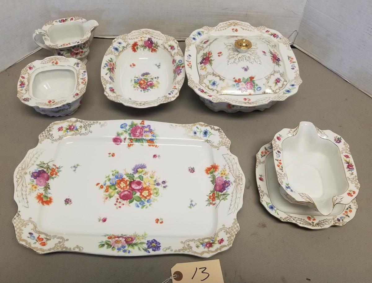 7pcs of Vintage Kongo Romance china,