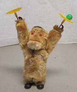 Vintage West Germany made Wind-Up Monkey with Orig