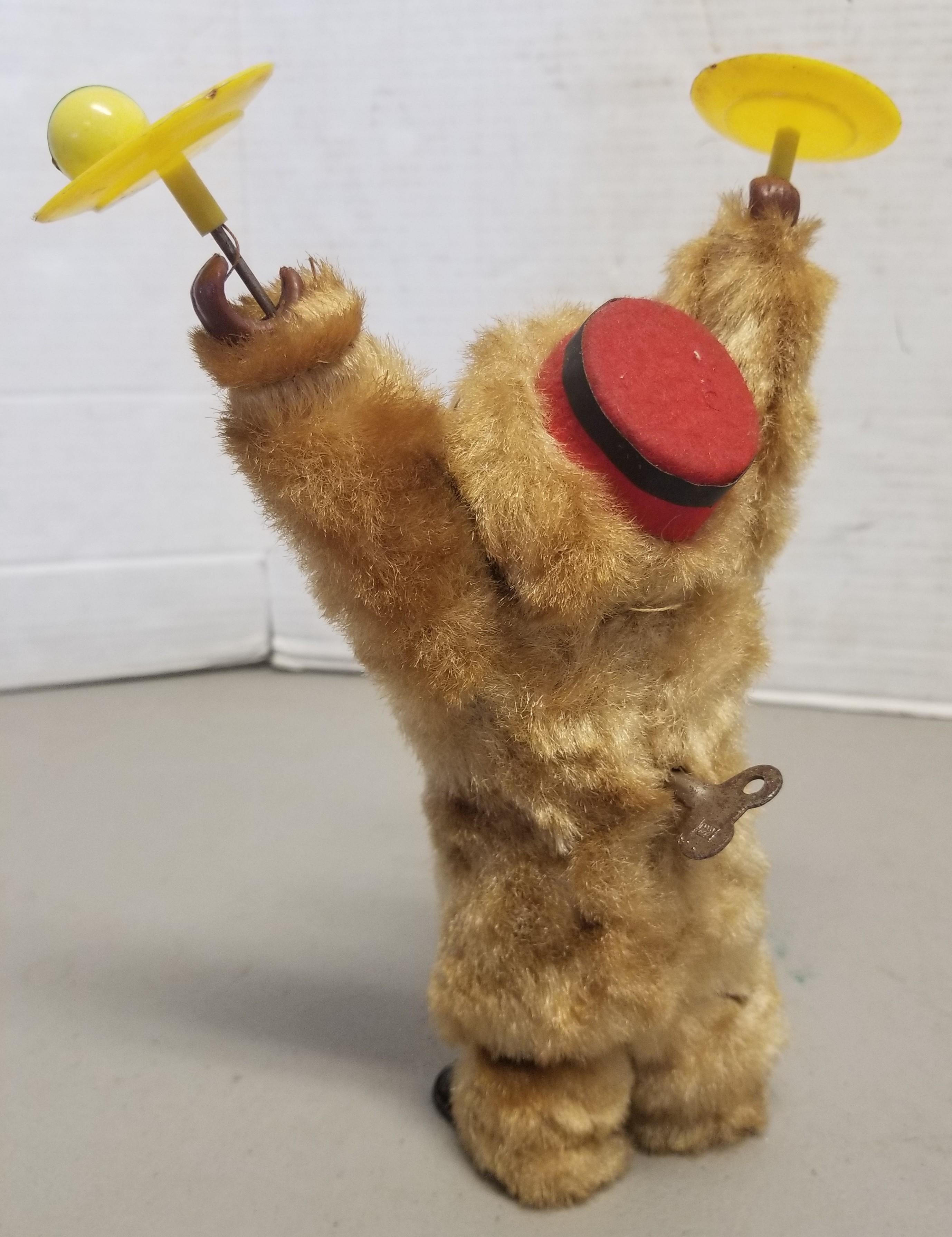 Vintage West Germany made Wind-Up Monkey with Orig