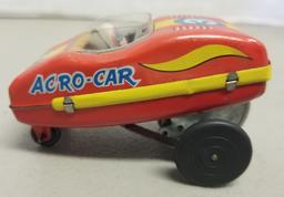 Vintage Yone Acro-Car Tin Wind-Up Toy