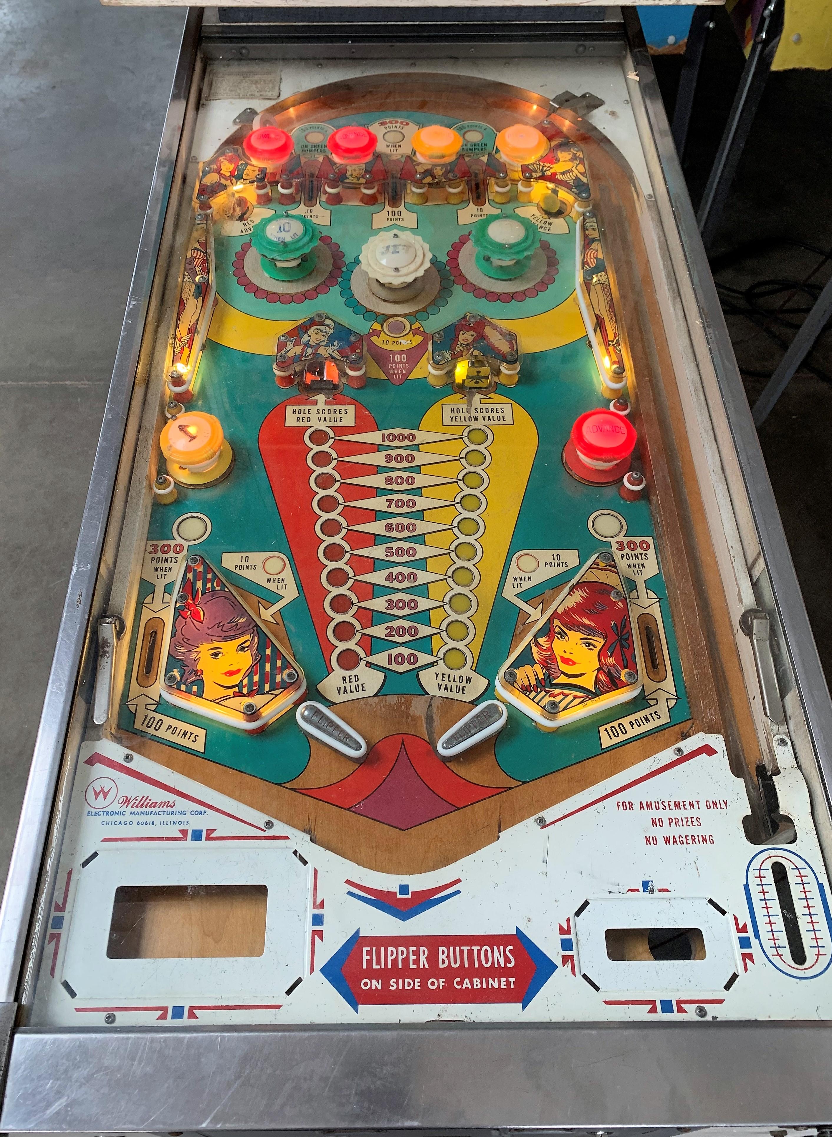 Williams "Pretty Baby" Pinball Machine