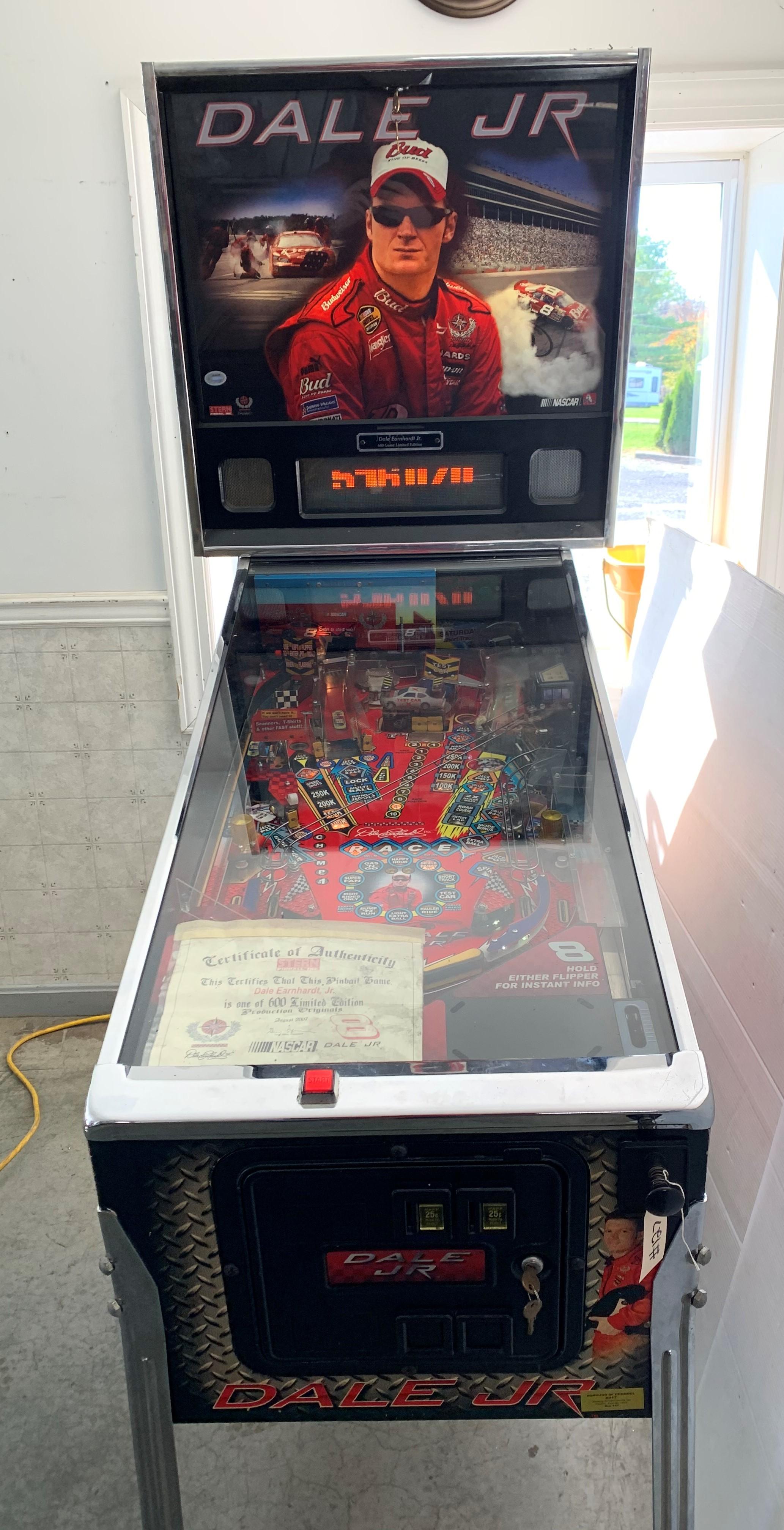 Dale Jr Pinball Machine by Stern Limited Edition