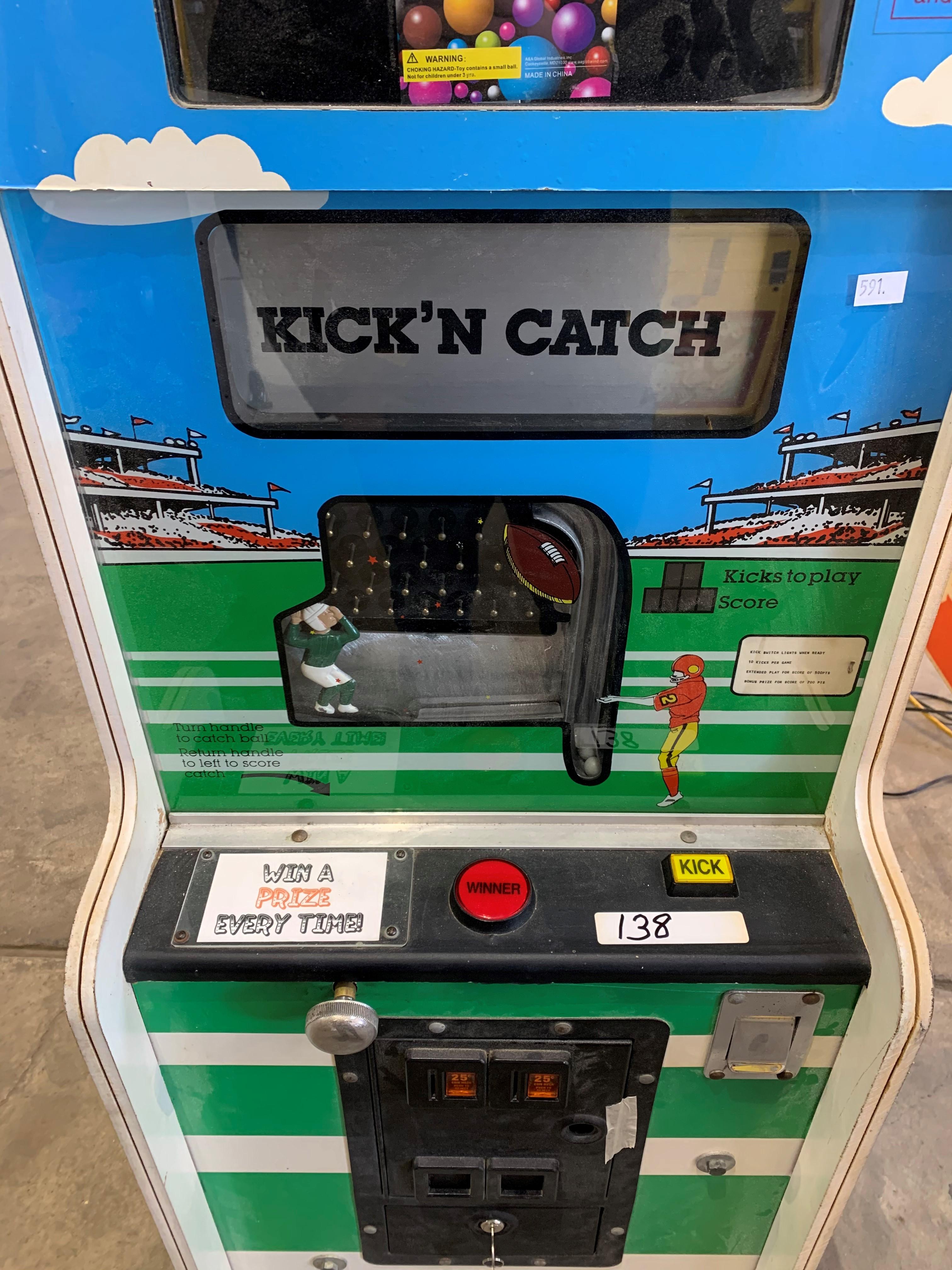 Kick'n Catch Redemption Game with New Trim Pieces