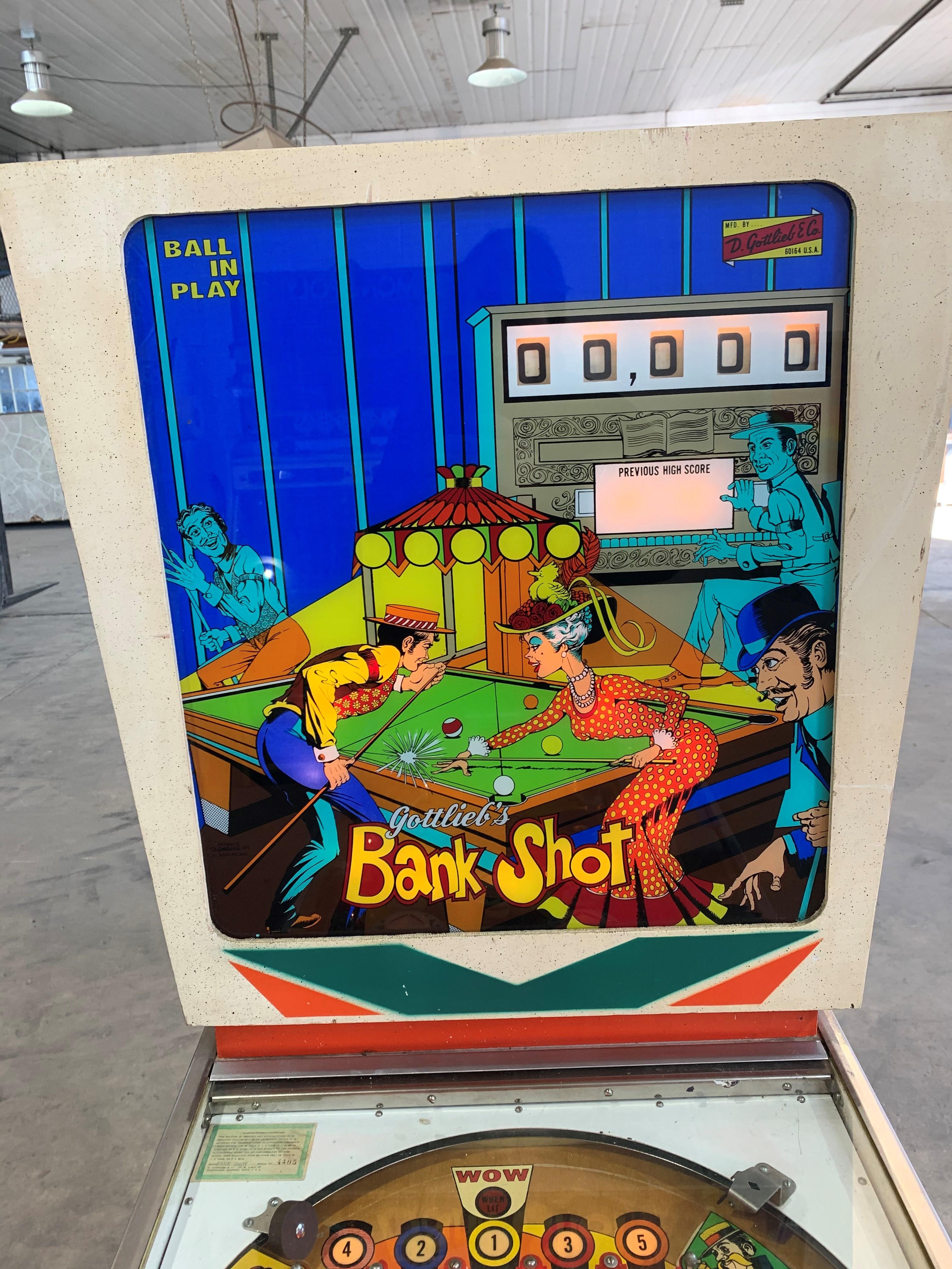 Bank Shot Pinball Machine by Gottlieb