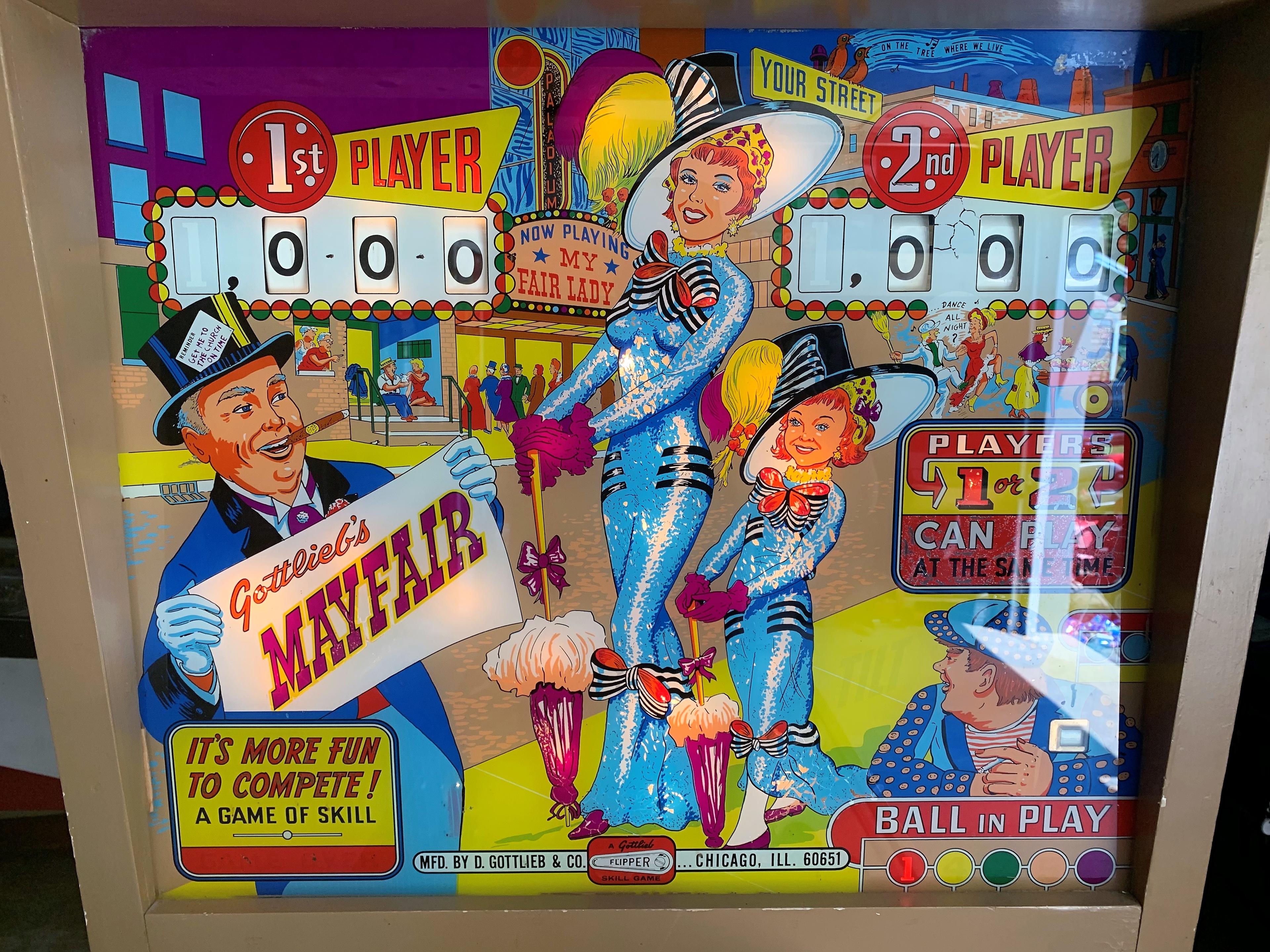 Mayfair Pinball Machine by Gottlieb