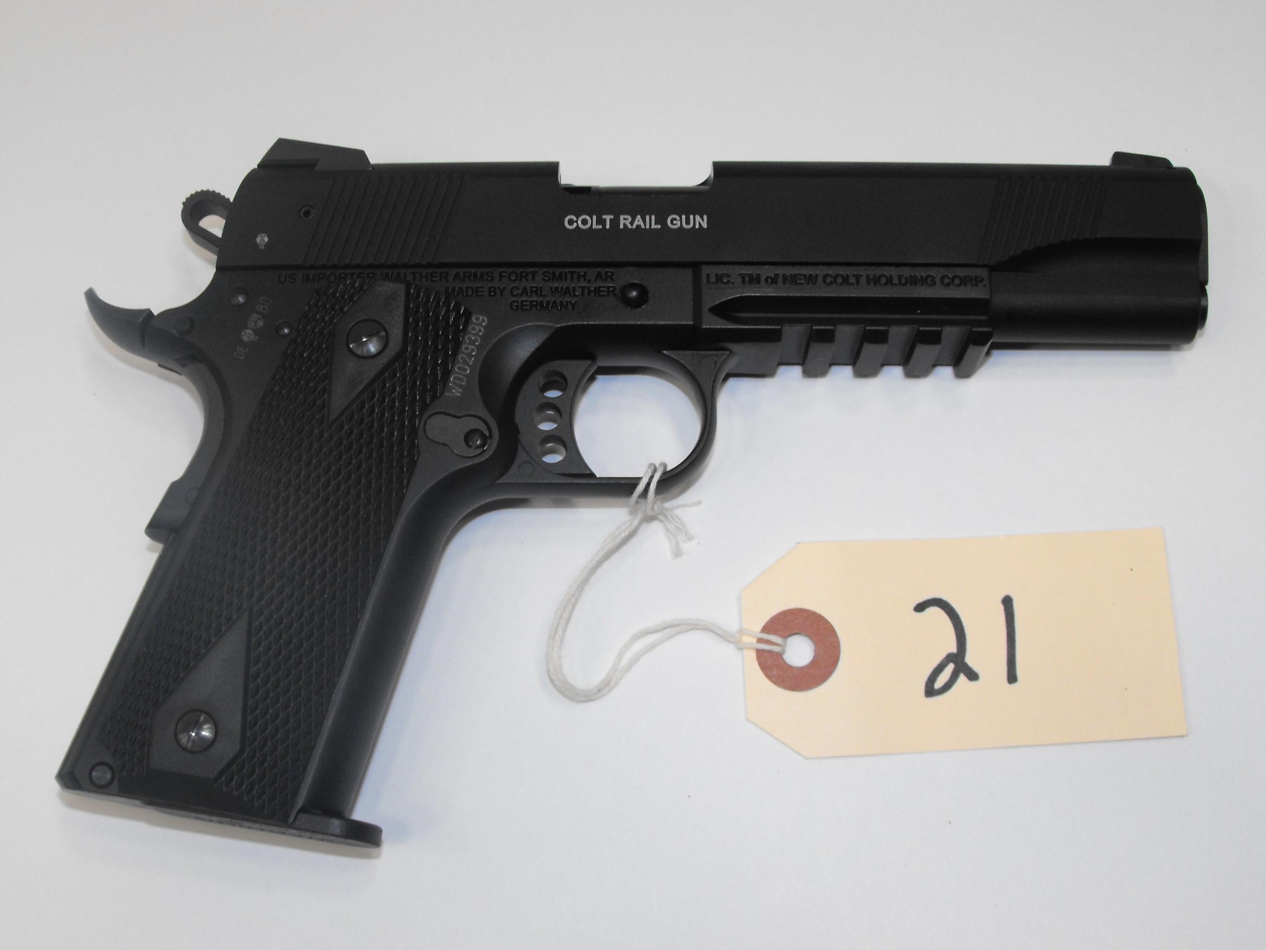(R) Walther Colt Rail Gun Government 22 LR Pistol