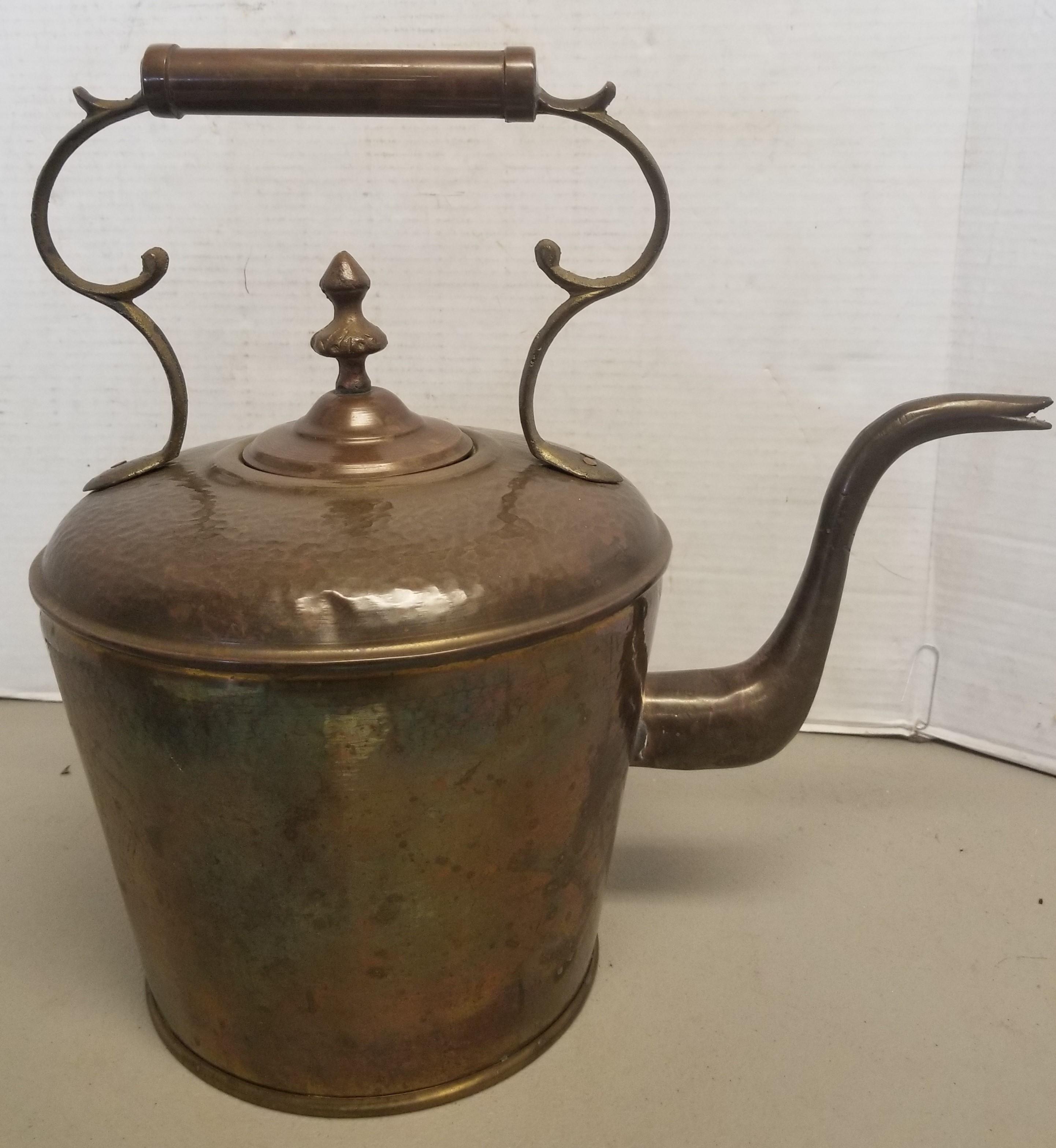 Vintage Brass Pot with Handle,