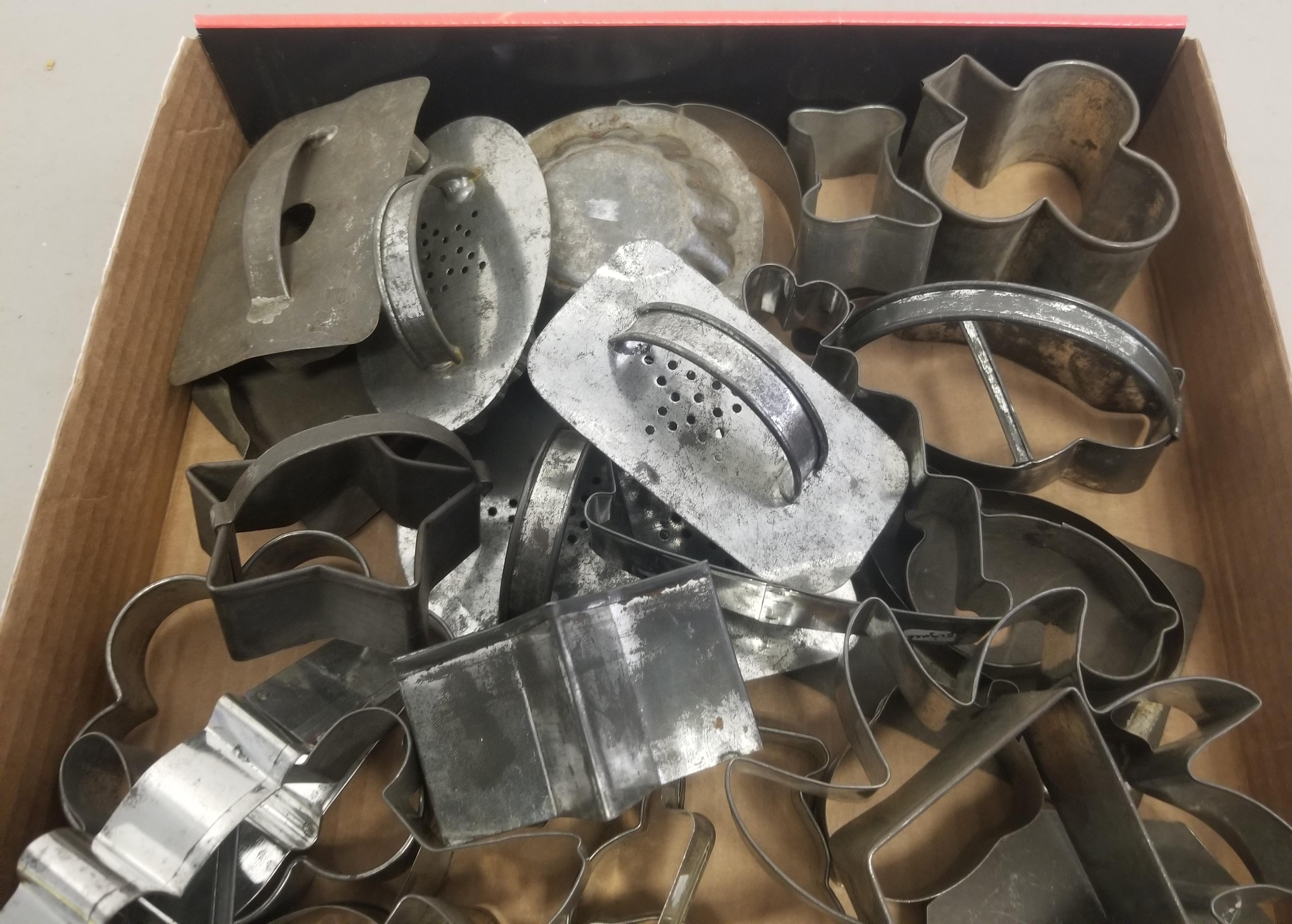 Large Assortment Vintage Cookie Cutters,