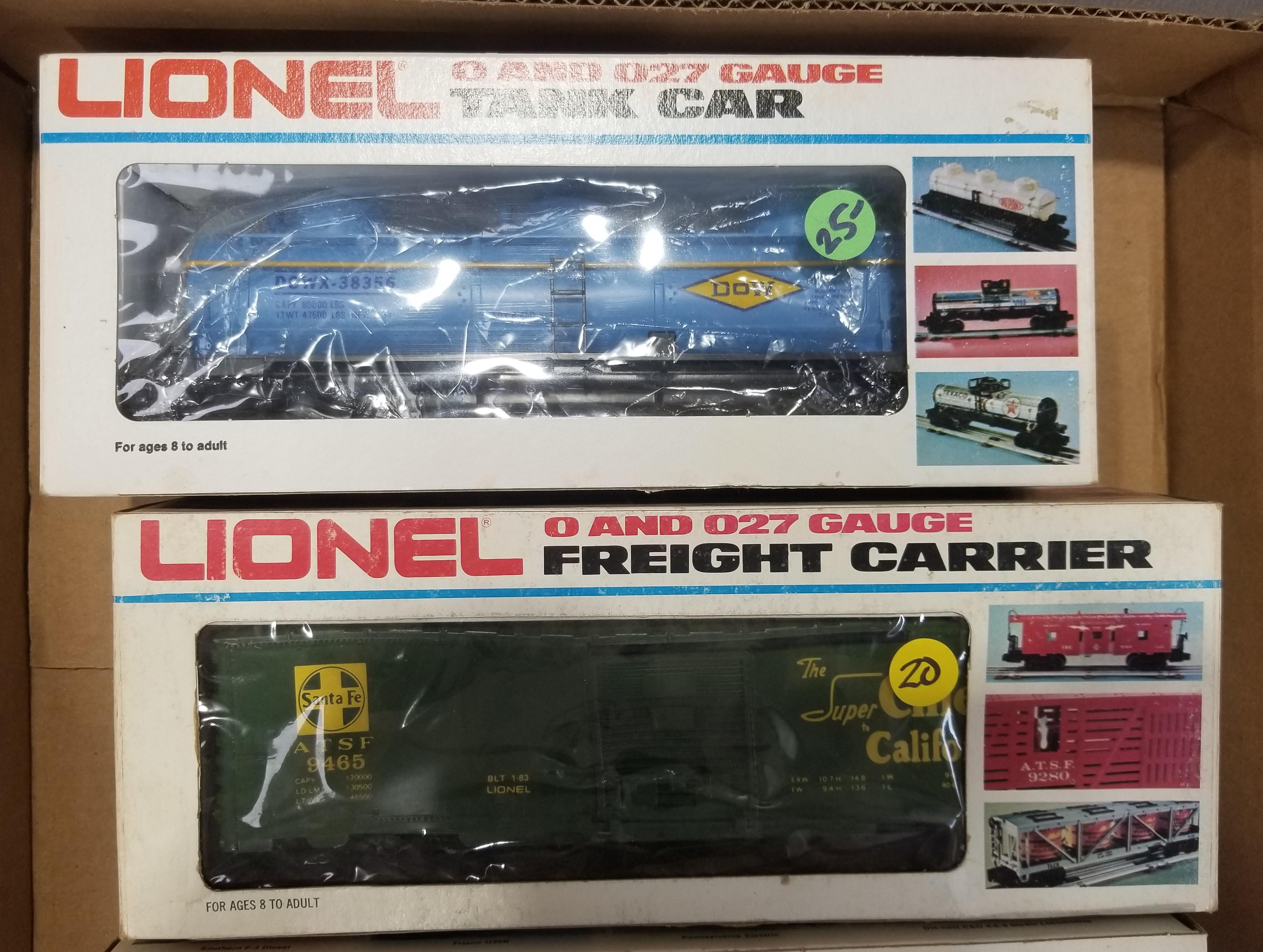 4-Lionel O & 027 Gauge Train Cars