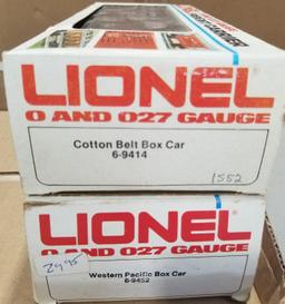 3-Lionel 0 and 027 Gauge Train Cars