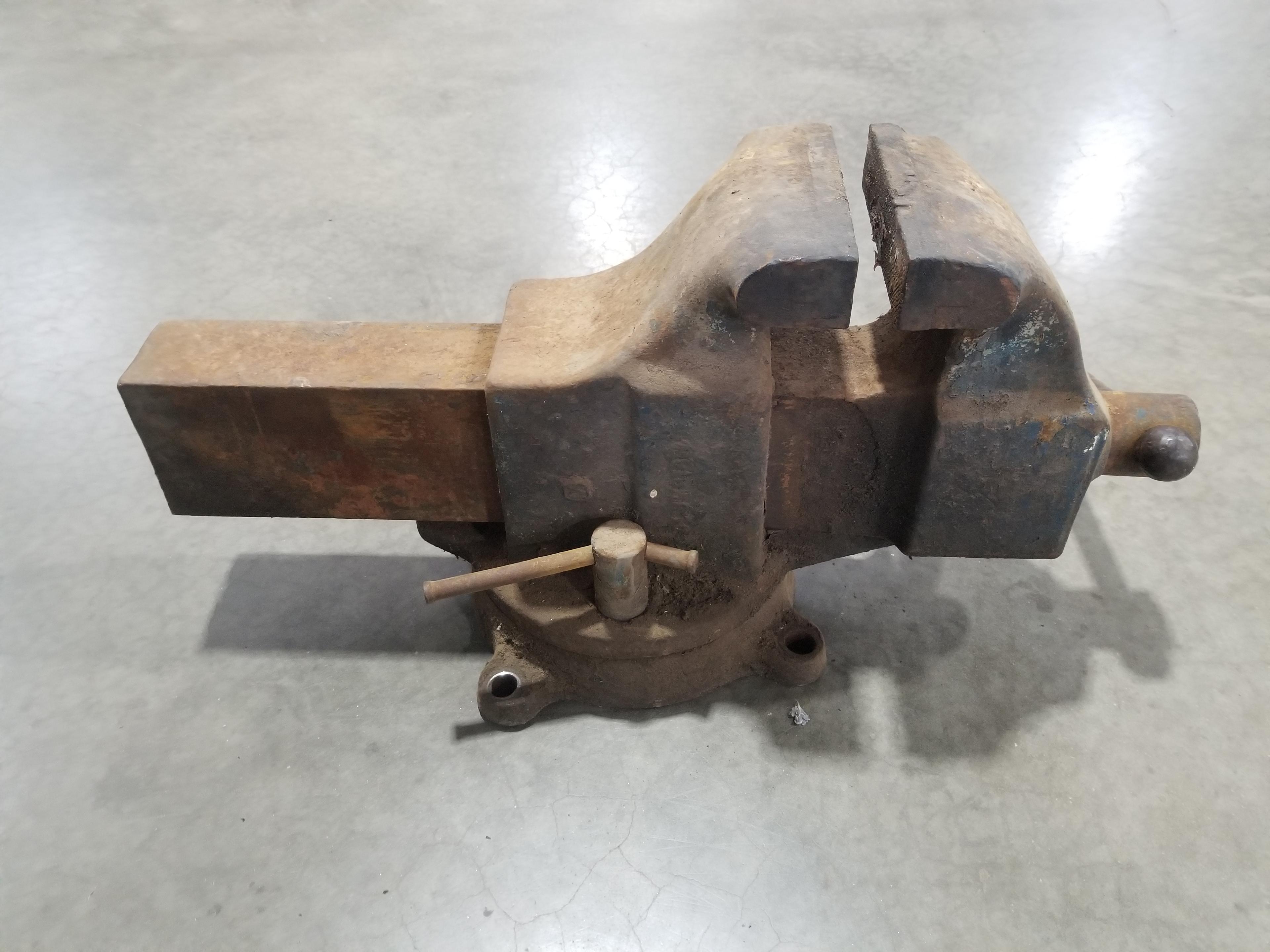 Very Large Columbian Bench Vise,