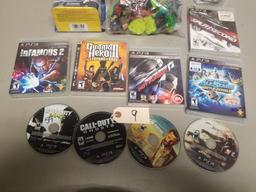 (9) PS3 Games & Assorted Skylander Figures