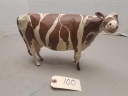 L. Koosed Folk Art Cow Carving