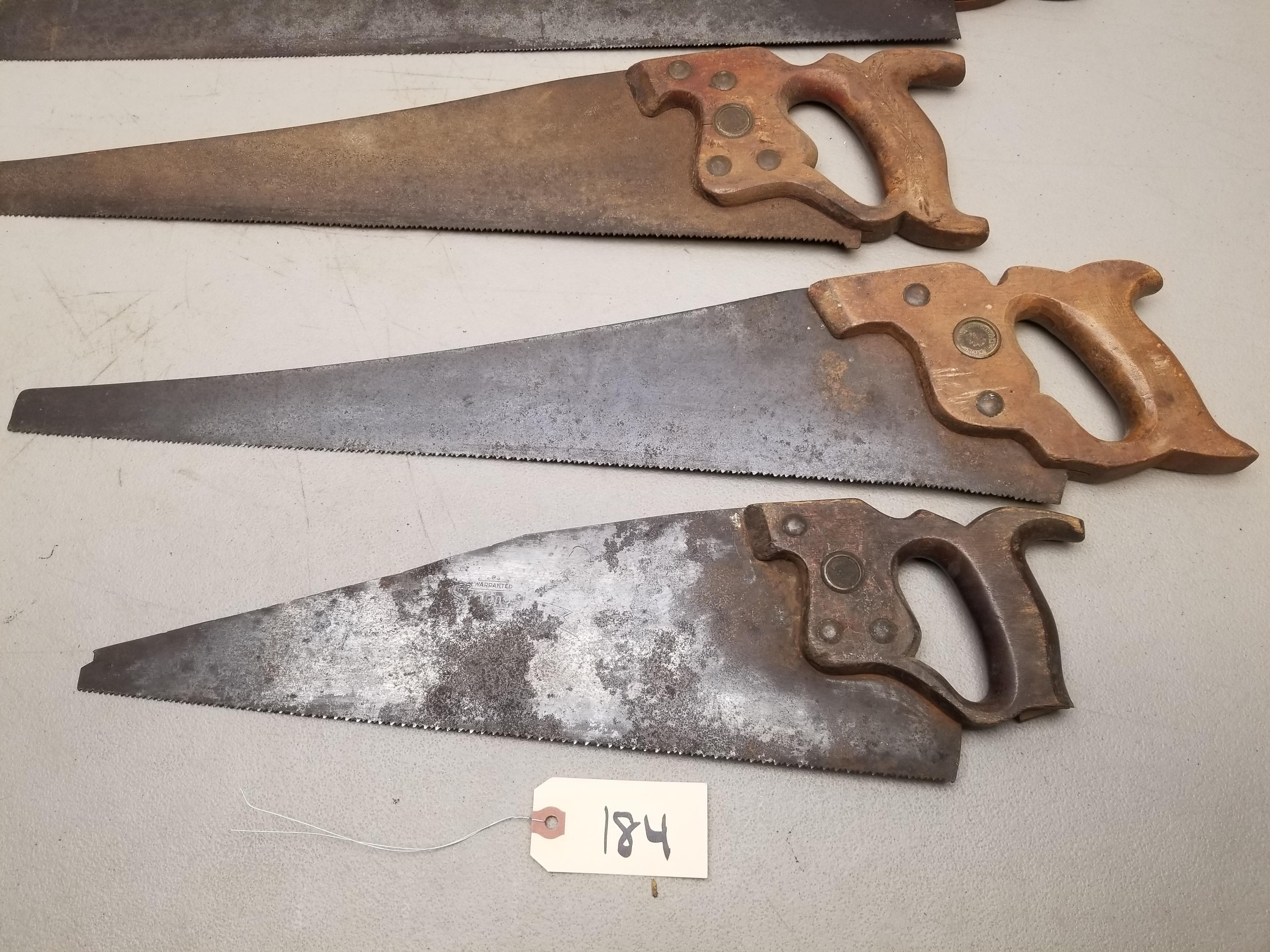 4 - Vintage Hand Saws