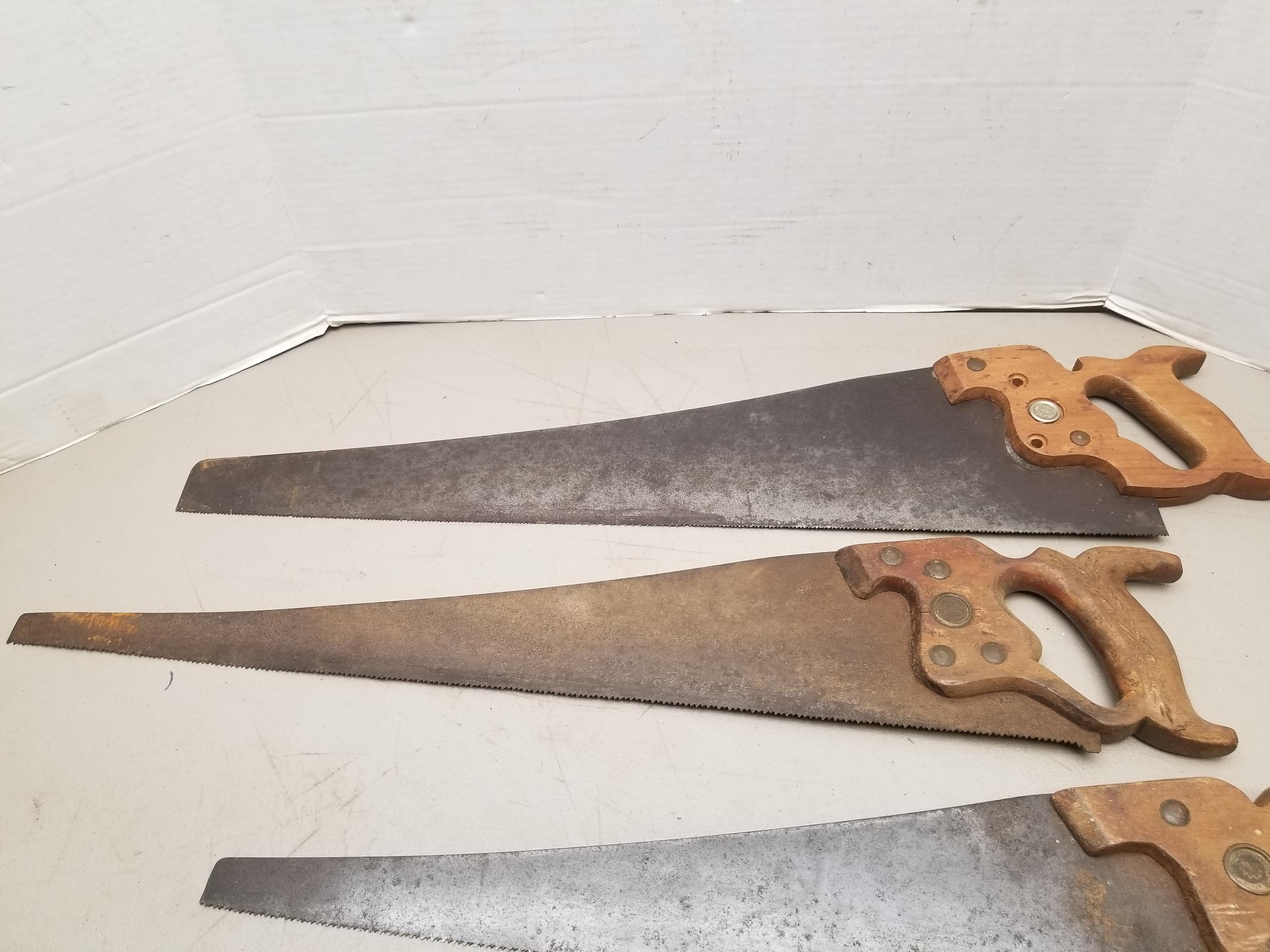 4 - Vintage Hand Saws