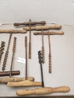 8 - Antique Hand Augers