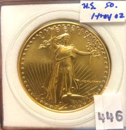 $50 US Gold Liberty. Online, cash or certified fun