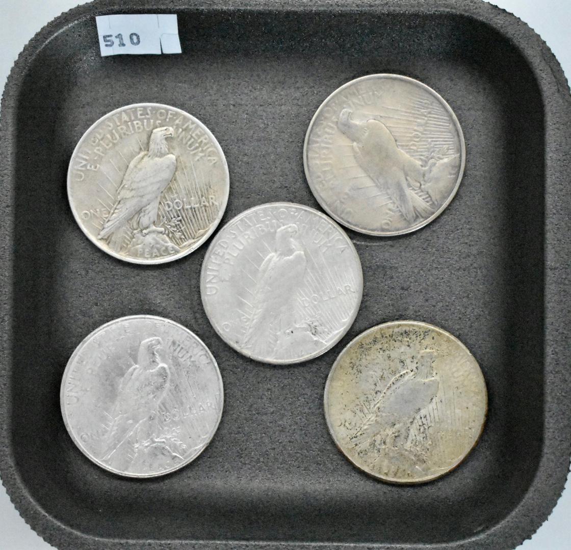 Peace Dollars (5),