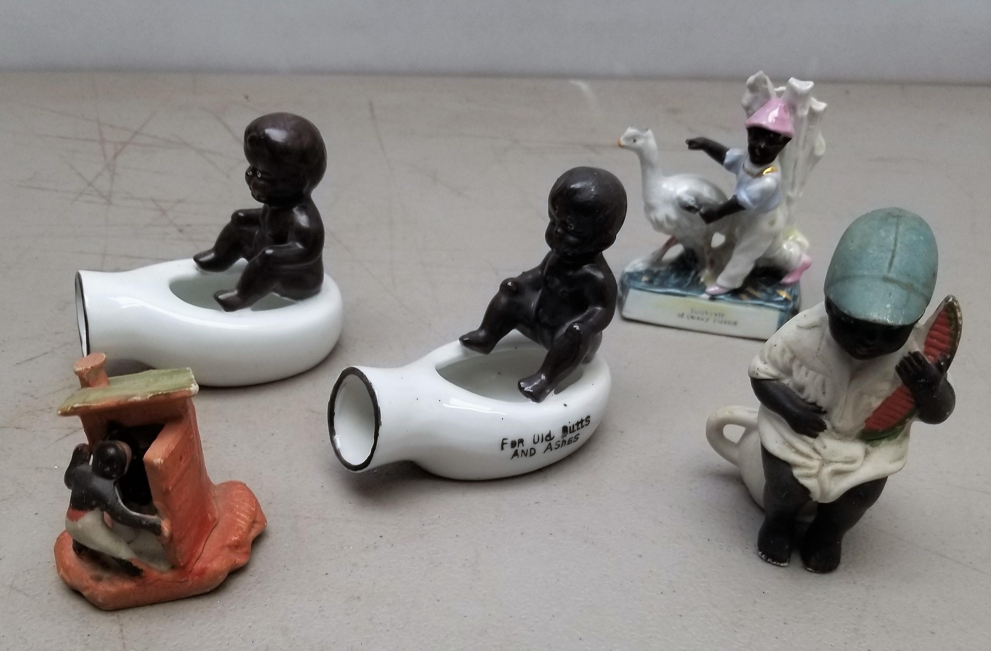 (6) Black Americana Figurines