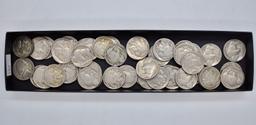 Buffalo Nickels (44) + 2 War Nickels,