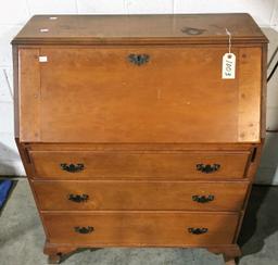 Early 3-Draw Slant-Top Desk