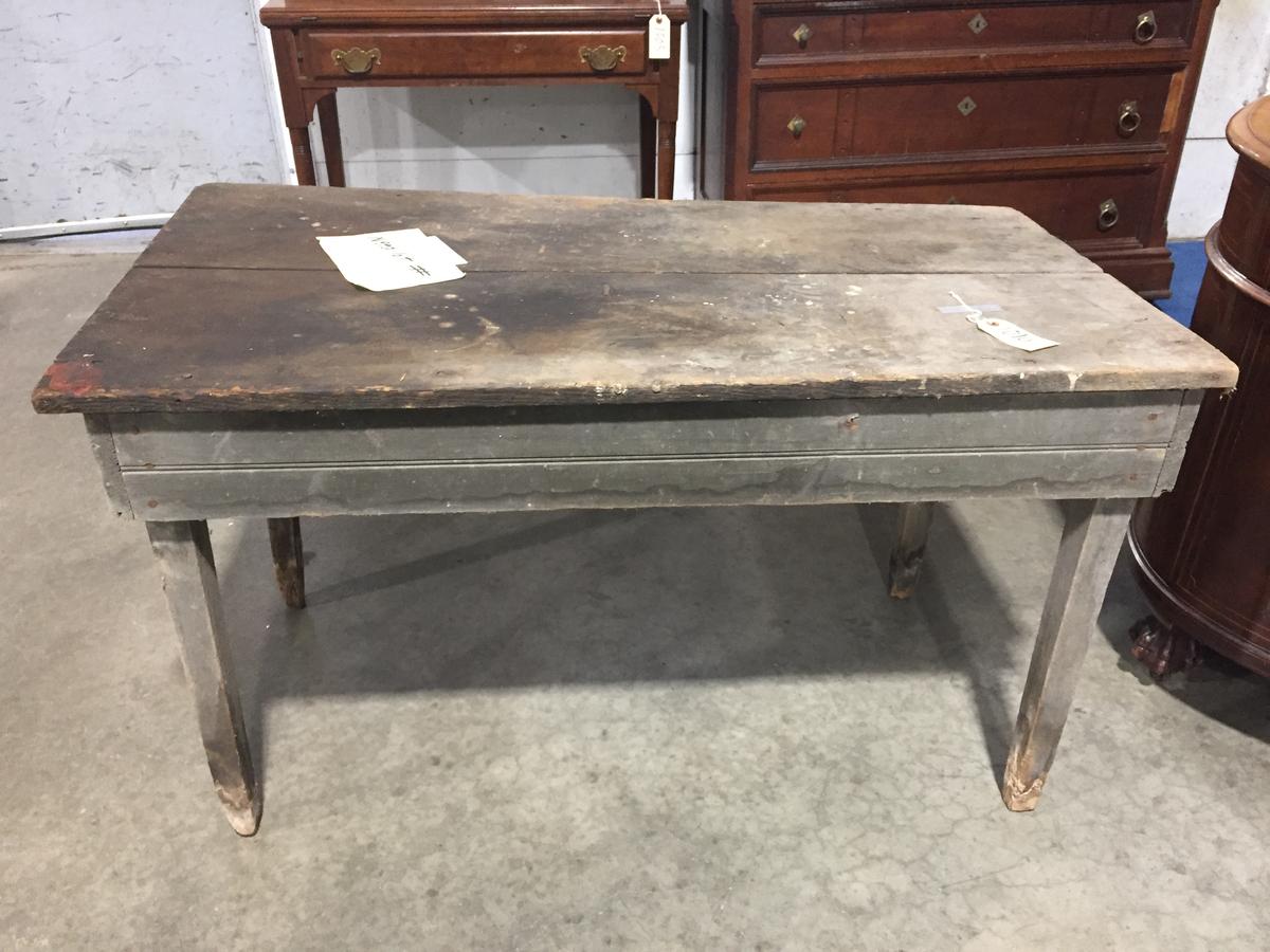 Early Wooden Farm Table