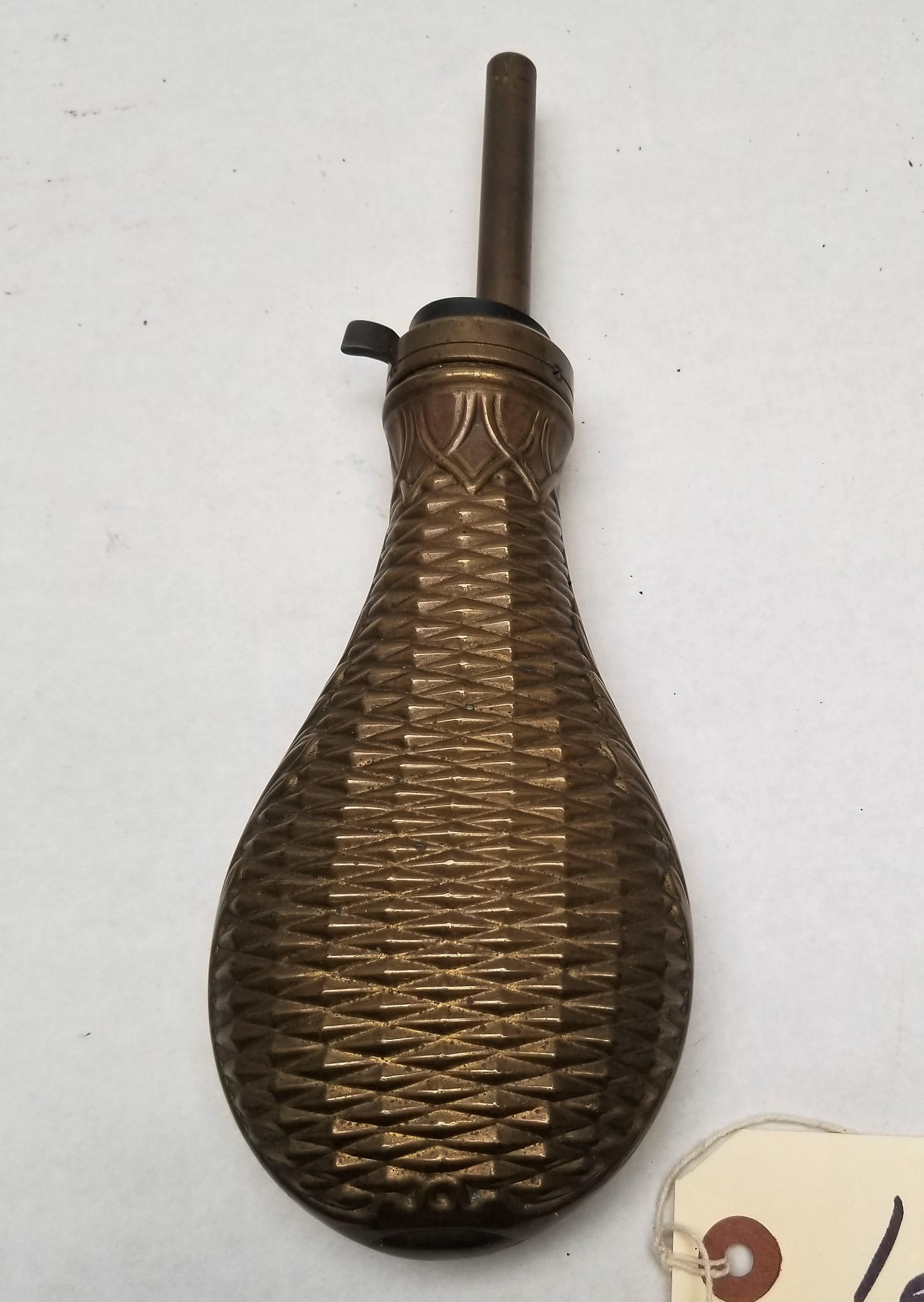 Vintage Brass Powder Flask