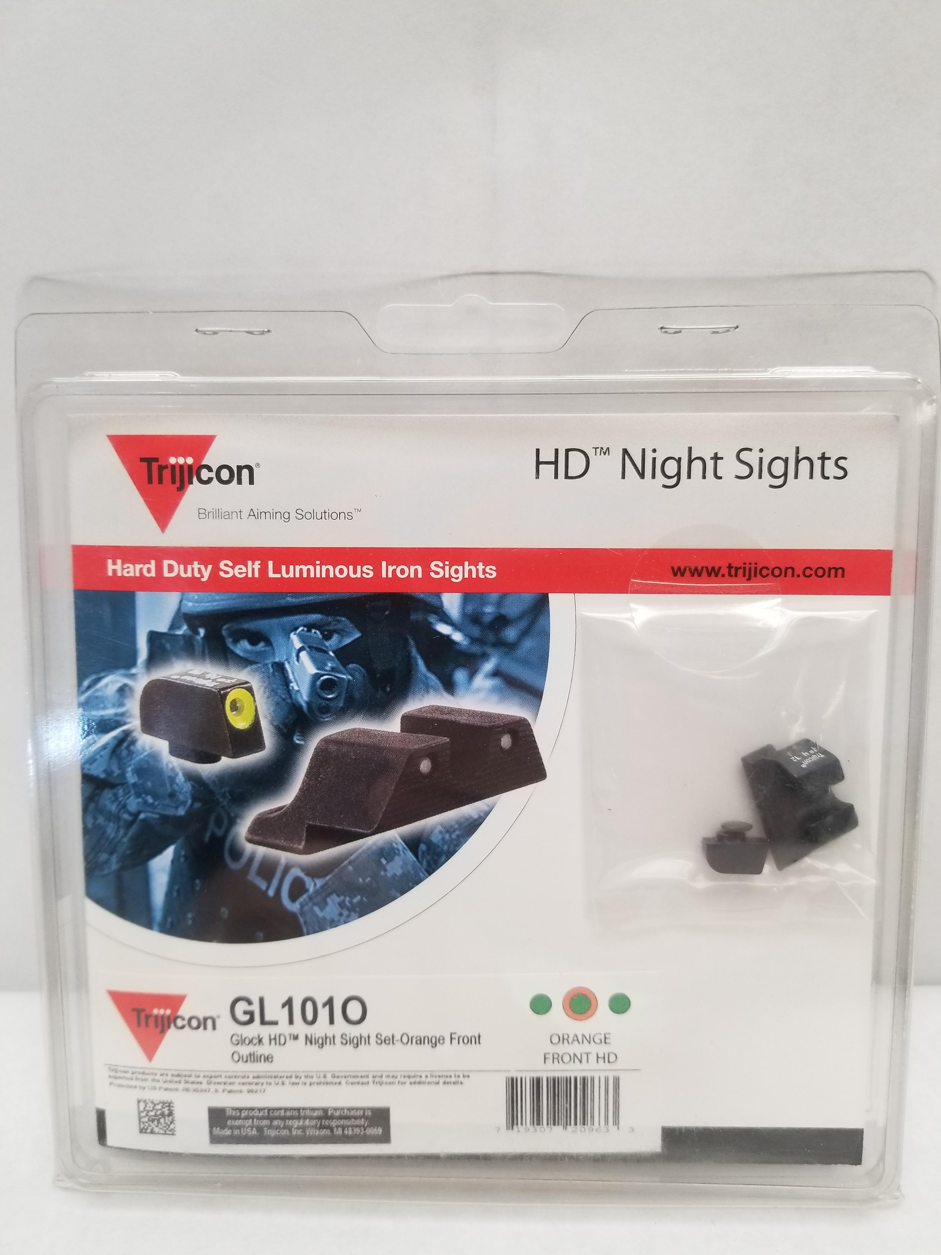 Trijicon GL1010 Glock Night Sights (Orange)