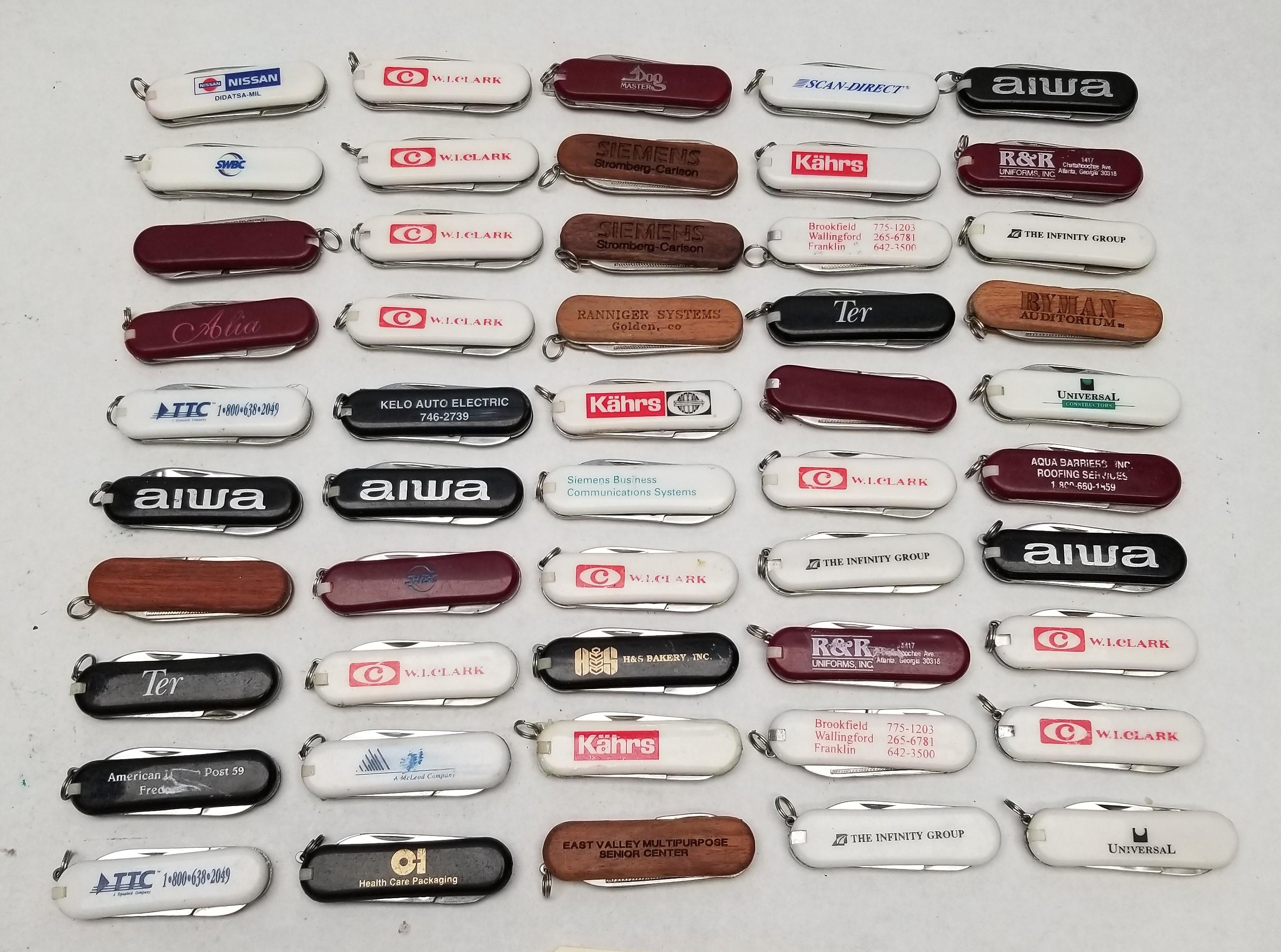 (50) NEW Swiss Army Type Advertising Knives