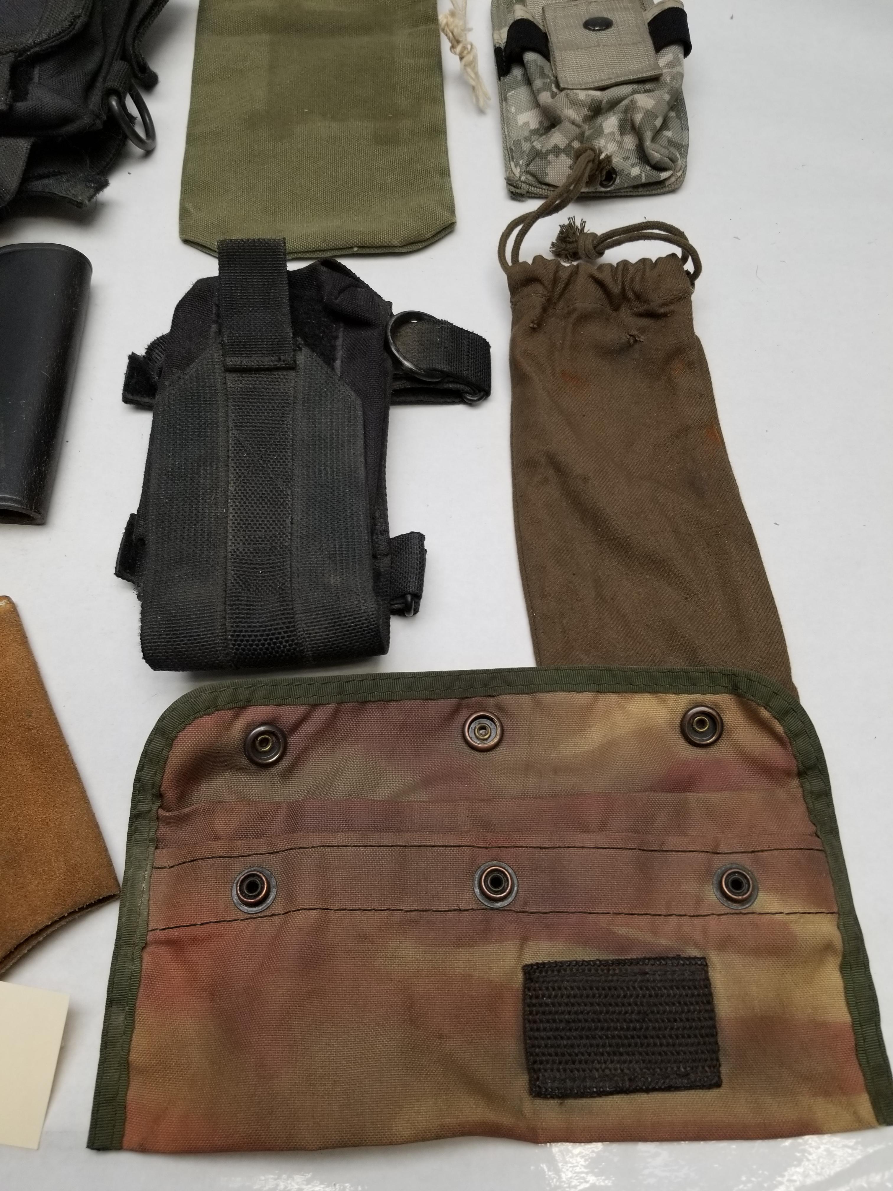 (12) Assorted Ammo Pouch's and Bags (Used)