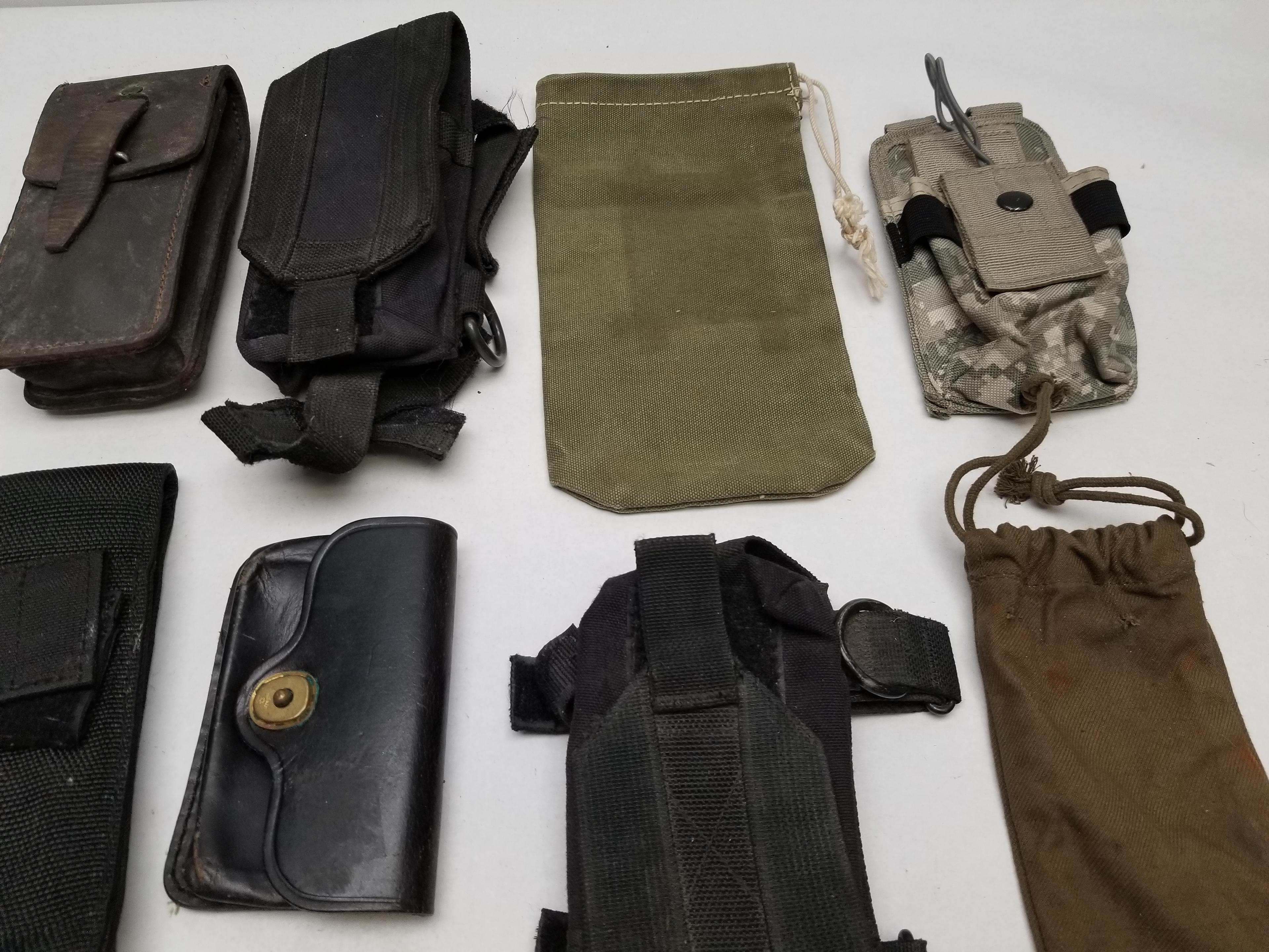 (12) Assorted Ammo Pouch's and Bags (Used)