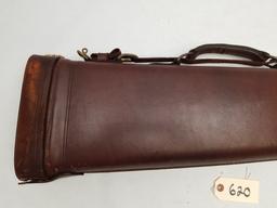 Vintage Unmarked Leather Gun Case