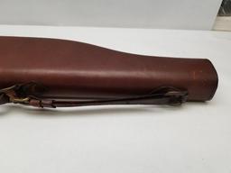 Vintage Unmarked Leather Gun Case