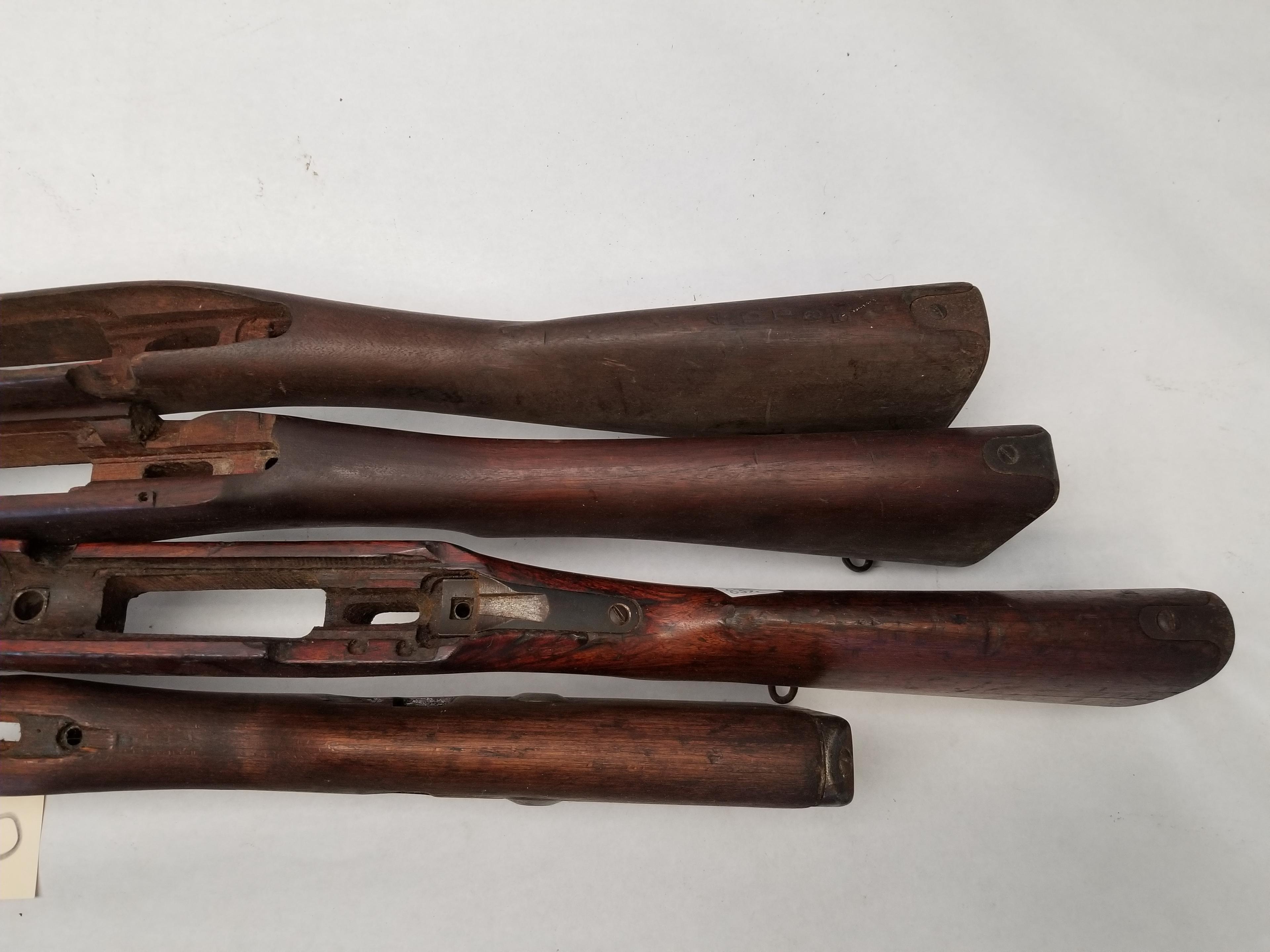 (4) Used Wooden Military Rifle Stocks