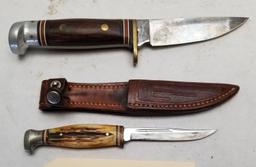 Vintage Ka-Bar and Western Fixed Blade Knives