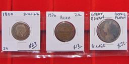 Great Britain and Russian Coins