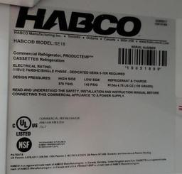 Habco Upright Cooler