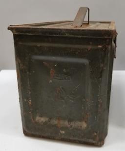 (2) WW2 Metal Ammo Boxs