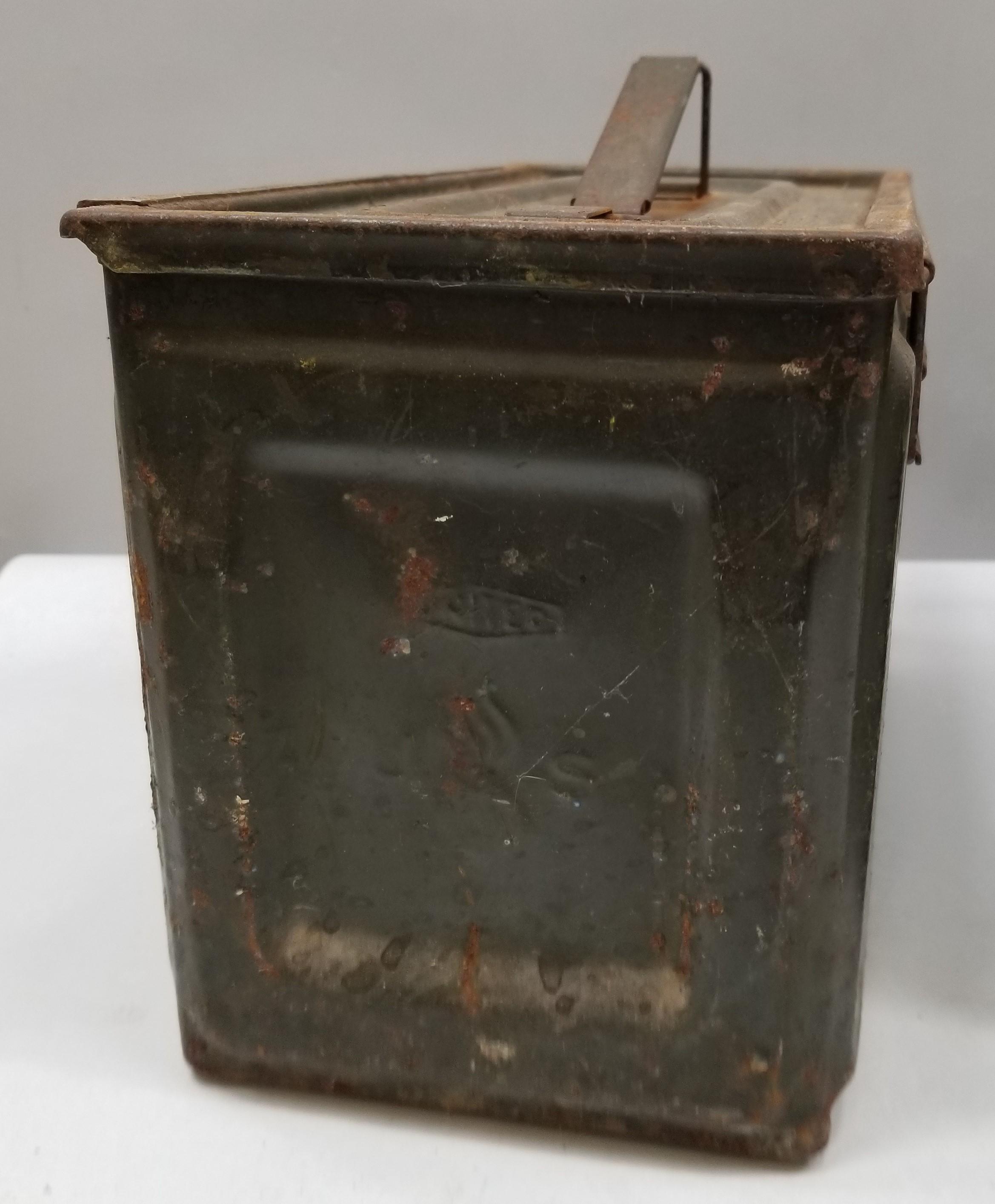 (2) WW2 Metal Ammo Boxs