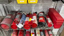 Contents Of Shelf -fire Extinguishers